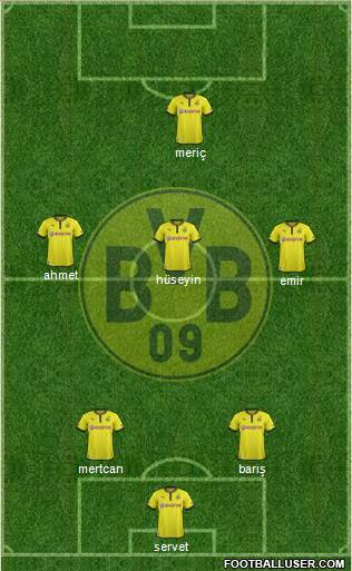Borussia Dortmund Formation 2014