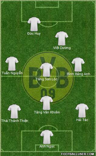 Borussia Dortmund Formation 2014