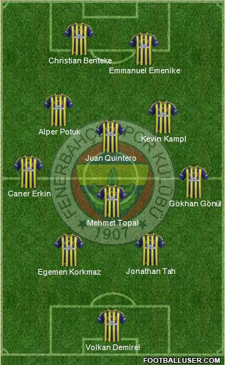 Fenerbahçe SK Formation 2014