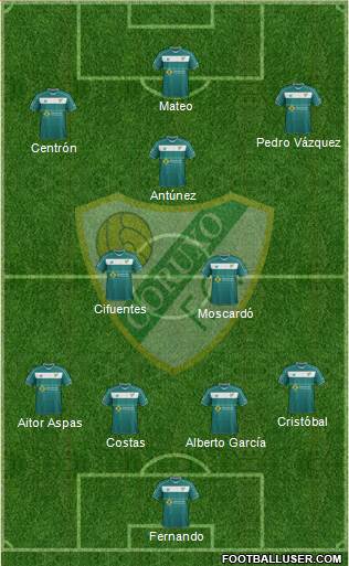 Coruxo F.C. Formation 2014