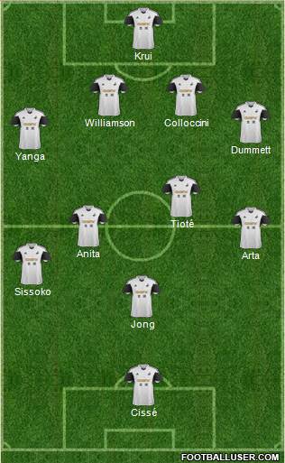 Swansea City Formation 2014