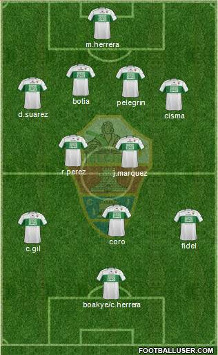 Elche C.F., S.A.D. Formation 2014