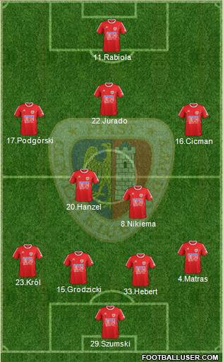 Piast Gliwice Formation 2014