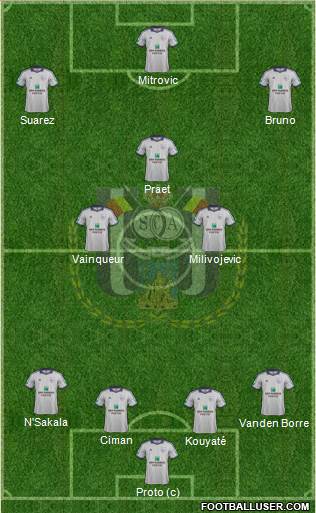 RSC Anderlecht Formation 2014