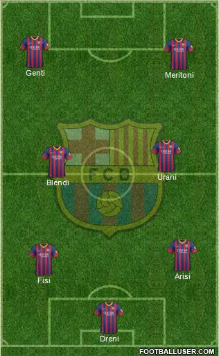 F.C. Barcelona Formation 2014