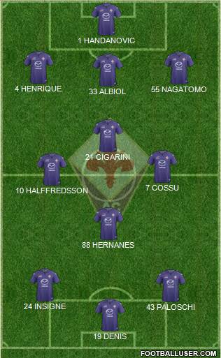 Fiorentina Formation 2014