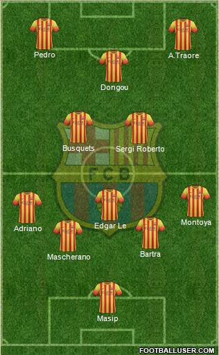 F.C. Barcelona Formation 2014