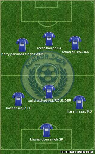 Al-Nassr (UAE) Formation 2014