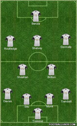 Swansea City Formation 2014
