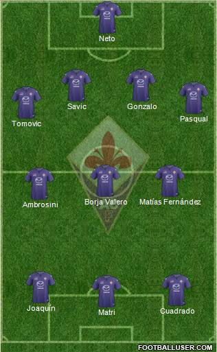 Fiorentina Formation 2014