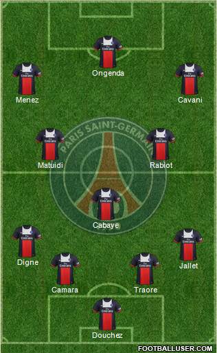 Paris Saint-Germain Formation 2014