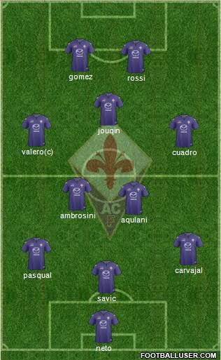 Fiorentina Formation 2014
