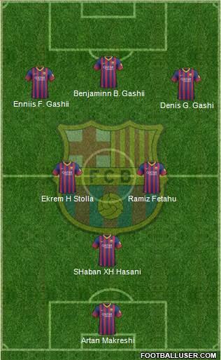 F.C. Barcelona Formation 2014