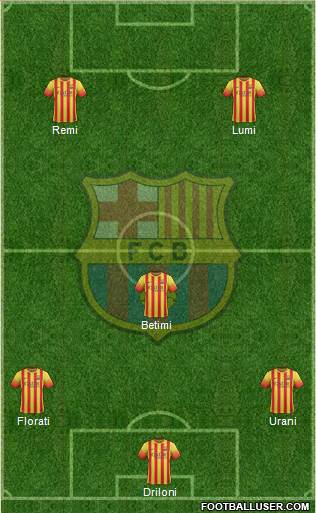 F.C. Barcelona Formation 2014