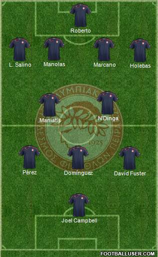 Olympiakos SF Piraeus Formation 2014