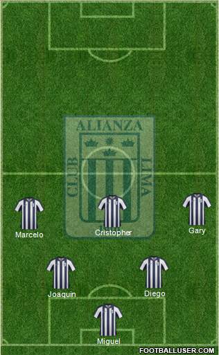 C Alianza Lima Formation 2014
