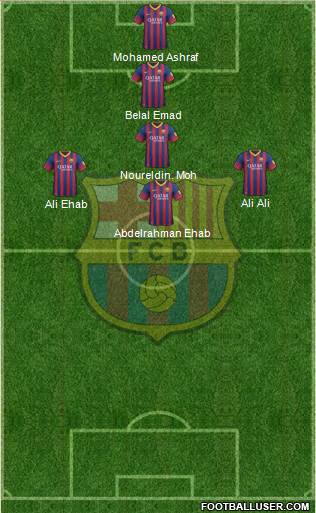 F.C. Barcelona Formation 2014
