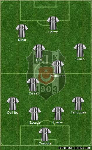 Besiktas JK Formation 2014