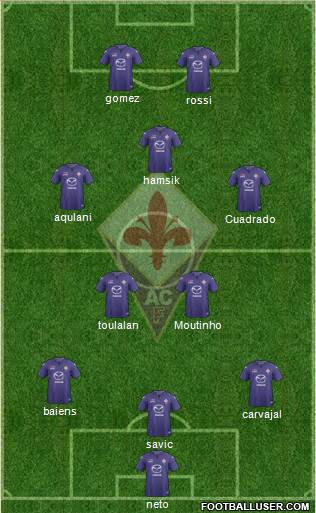 Fiorentina Formation 2014