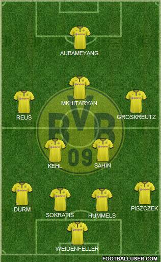 Borussia Dortmund Formation 2014