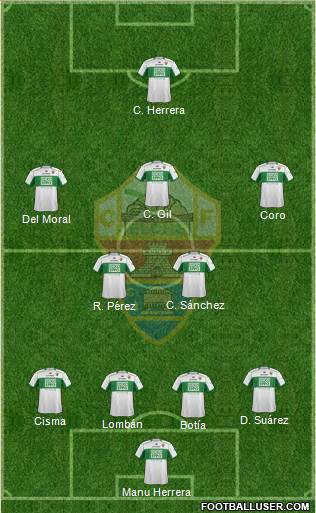 Elche C.F., S.A.D. Formation 2014