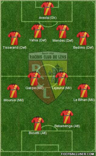 Racing Club de Lens Formation 2014