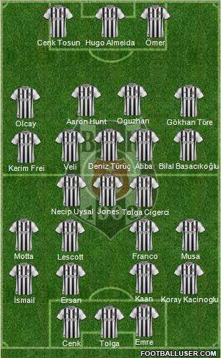 Besiktas JK Formation 2014