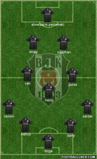 Besiktas JK Formation 2014