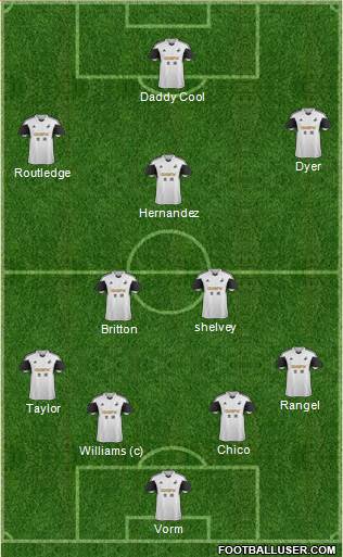 Swansea City Formation 2014
