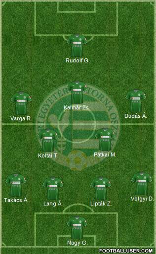 Gyori ETO FC Formation 2014