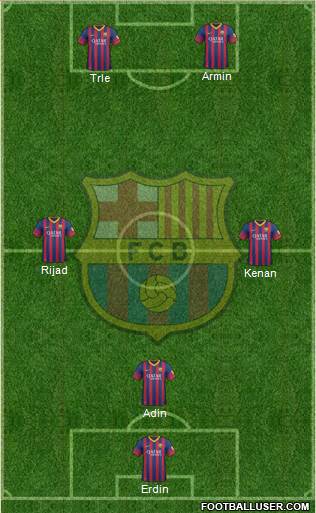 F.C. Barcelona Formation 2014