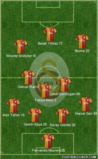 Galatasaray SK Formation 2014