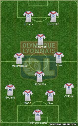 Olympique Lyonnais Formation 2014