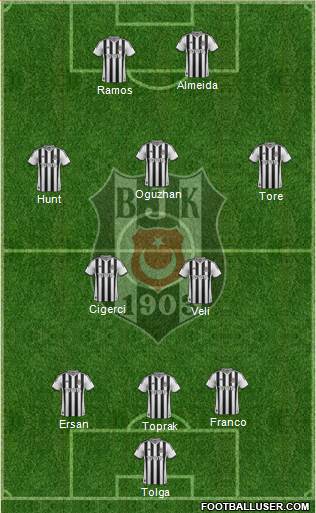 Besiktas JK Formation 2014