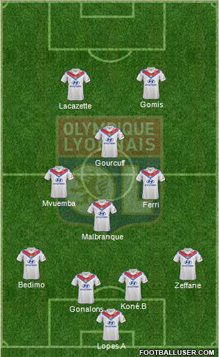Olympique Lyonnais Formation 2014