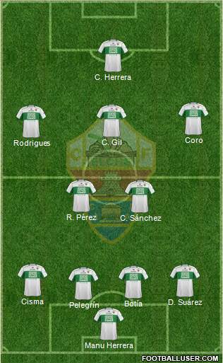 Elche C.F., S.A.D. Formation 2014