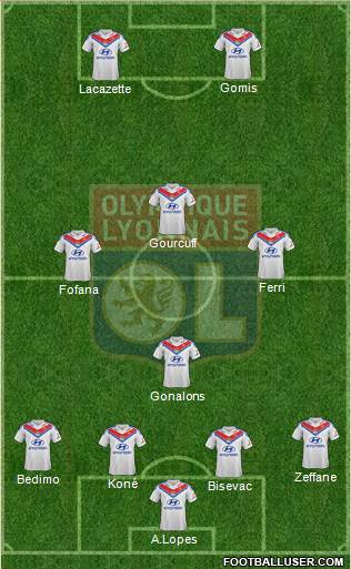 Olympique Lyonnais Formation 2014