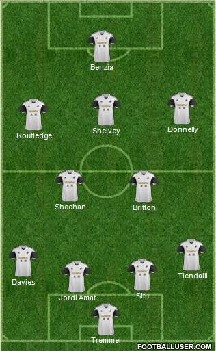 Swansea City Formation 2014