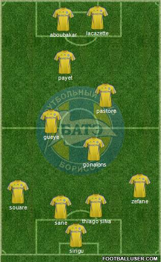 BATE Borisov Formation 2014