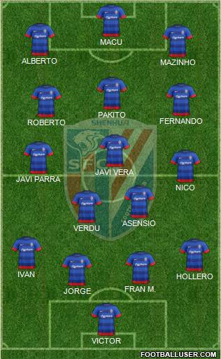 Shanghai Shenhua Formation 2014