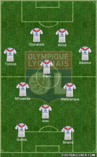 Olympique Lyonnais Formation 2014