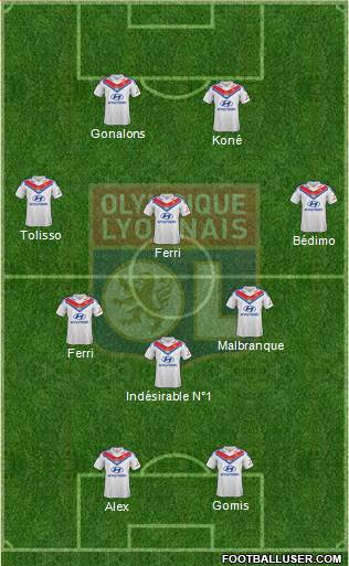 Olympique Lyonnais Formation 2014
