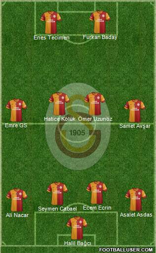 Galatasaray SK Formation 2014