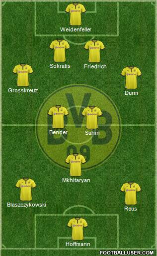 Borussia Dortmund Formation 2014