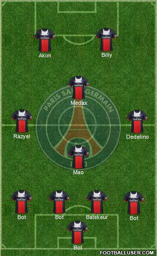 Paris Saint-Germain Formation 2014