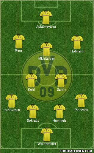 Borussia Dortmund Formation 2014