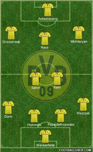 Borussia Dortmund Formation 2014