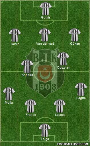 Besiktas JK Formation 2014