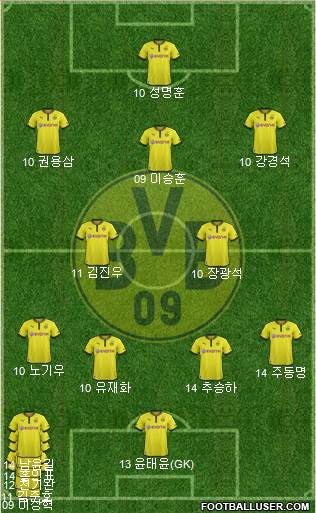 Borussia Dortmund Formation 2014