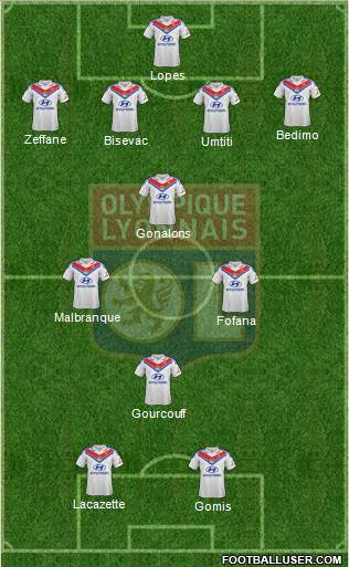 Olympique Lyonnais Formation 2014